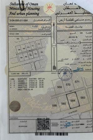 للبيع ارض سكنيه في بركاء السوادي الساحل