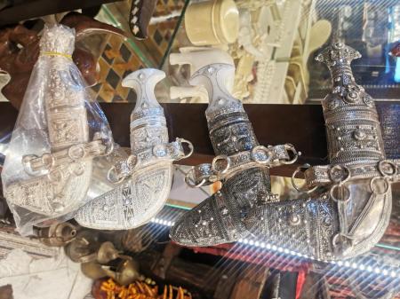 خناجر فضة الأطفال والكبار