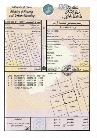 أرض للبيع في بركاء - الرميس