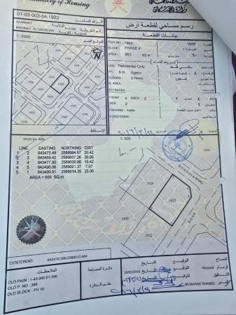 للبيع ارض سكنية ممتازة في العامرات مدينة النهضة مربع 16