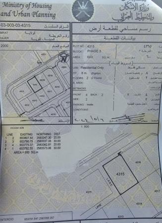 للبيع ارض سكنية ممتازة في العامرات الحاجر الاولى زاوية