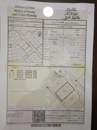 للبيع ارض سكنيه في العامرات مدينه النهضه مربع 41