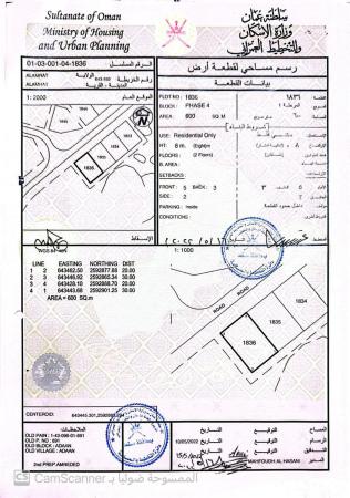 للبيع ارض سكنيه في العامرات