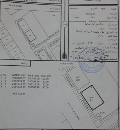 للبيع ارض سكني تجاري في الرستاق وادي بني عوف