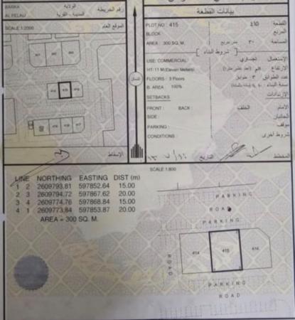فرصة عقارية للبيع ارض تجارية في الفليج