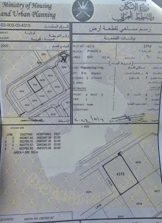 للبيع ارض سكنيه في العامرات الحاجر