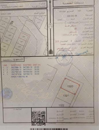 للبيع ارض سكنيه في السويق البارده