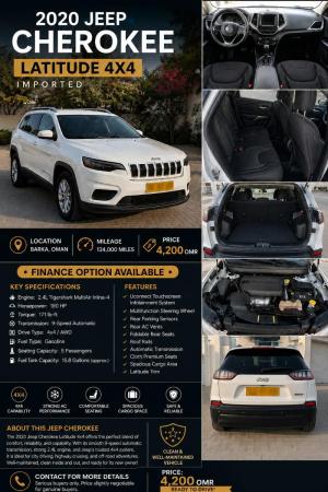 JEEP CHEROKEE LATITUDE-2020