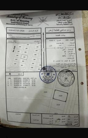 للبيع ارض سكنية ممتازة في بركاء القريحة السادسة زاوية