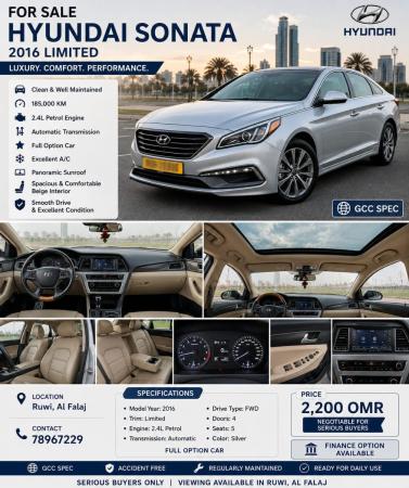 HYUNDAI SONATA-LIMITED-2016
