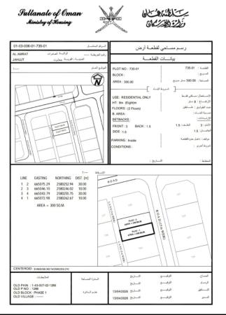 للبيع ارض سكنية ممتازة في العامرات جحلوت الاولى وسطية