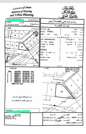 للبيع ارض سكنيه في الموالح الجنوبيه