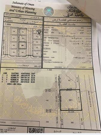 للبيع ارض صناعيه في السيب الجفنين