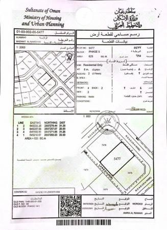 للبيع ارض سكنية ممتازة في العامرات مدينة النهضة مربع 114