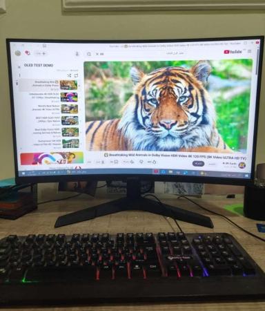 شاشة العاب 180hz koorui e6ca كيرف 27 إنش شبه جديده