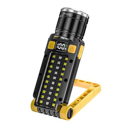 فلاش LED مزدوج قوي قابل لإعادة الشحن عبر USB
