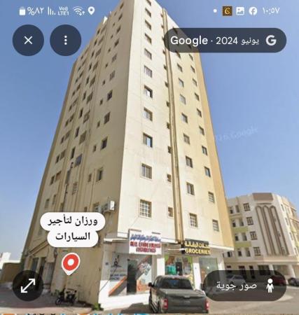 للايجار شقة مفروشة في المعبيلة الجنوبية مقابل فن جوس