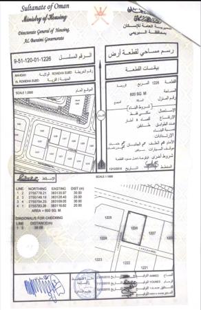 للبيع ارض سكنيه فالروضة في محضه الروضه الاقتصاديةموقعها ع