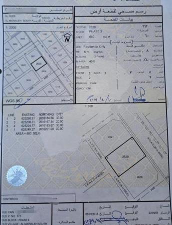 للبيع ارض سكنيه في السيب الموالح الجنوبيه