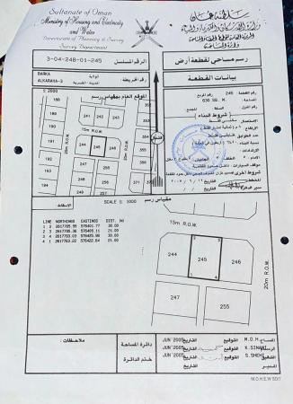 للبيع ارض سكنيه في بركاء القريحه الثالثه