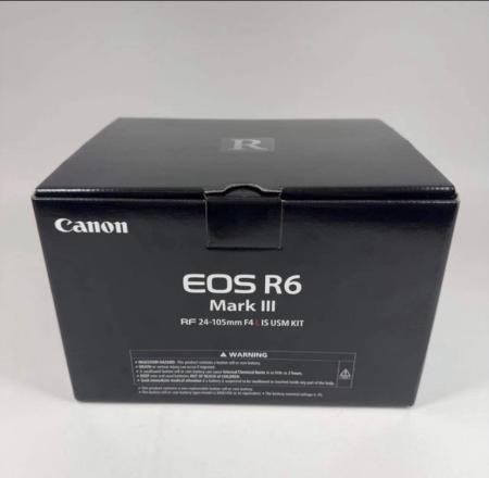 كاميرا كانون EOS R6 Mark III الرقمية بدون مرآة جديدة ومغلفة