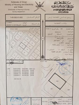 للبيع ارض سكنية ممتازة في العامرات مدينة النهضة مربع 17