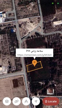 للبيع ارضين شبك زراعي في بركاء السلاحة جنوب