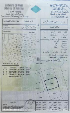 ارض سكنيه في الشهامه الرستاق