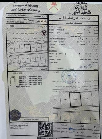 للبيع ارض سكنية ممتازة في العامرات مدينة النهضة الأولى