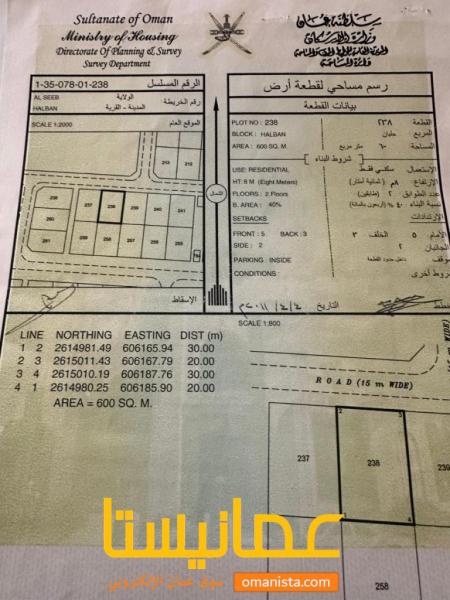 ارض للبيع صاحبها محتاج في السيب حلبان8