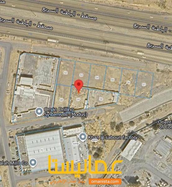 ارض سكنية تجارية مميزف في الرسيل ثاني خط من الشارع رقم القطعة 59