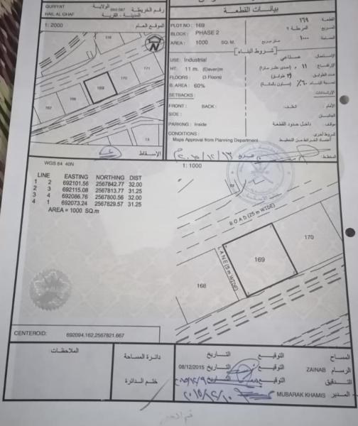 [[ فرصة أرخص أرض صناعية بقريات مساحة 1000 متر ]]