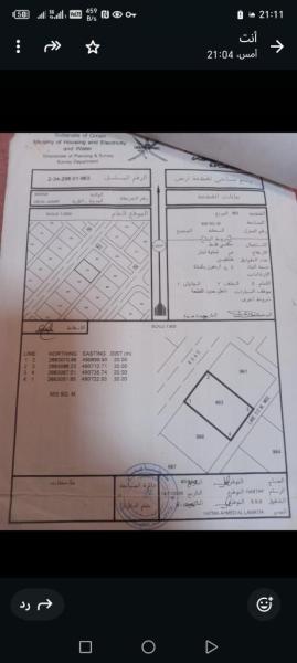 ارض سكنيه صحم ام الجعاريف