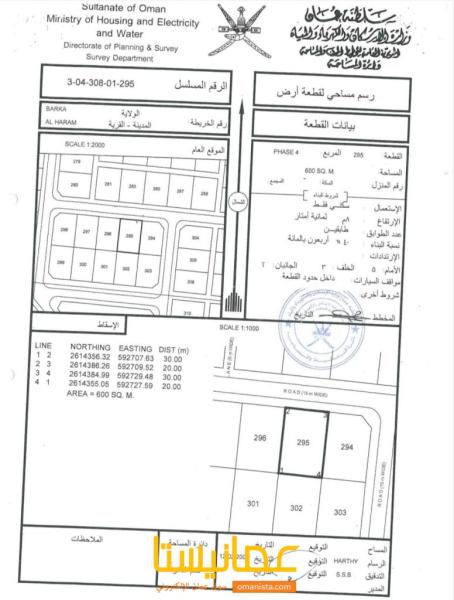 ارض سكنية للبيع في الهرم ٤