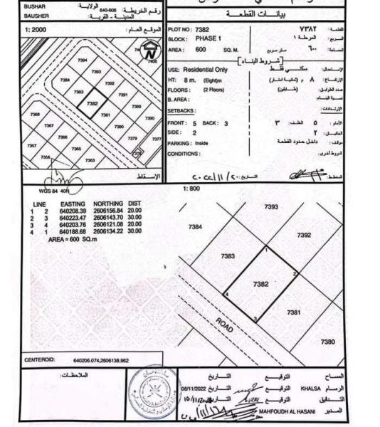 سكني بوشر الضباط الاولى