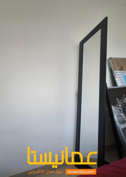 Black freestanding mirror