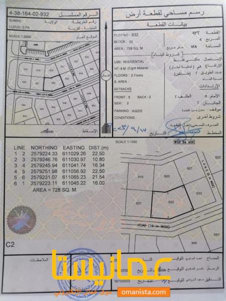 ارض للبيع ولاية سمائل لزغ 3