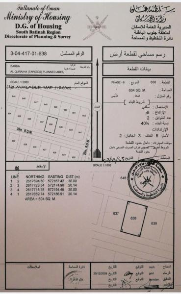 فرصة ذهبية للإستثمار أرض في بركاء القريحة