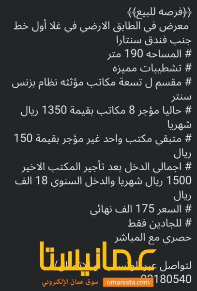 معرض للبيع الطابق الارضي