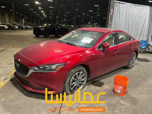 مازدا 6 Sport عنابي داخل بيج موديل 2018 حادث جانبي ابواب ايرباجا