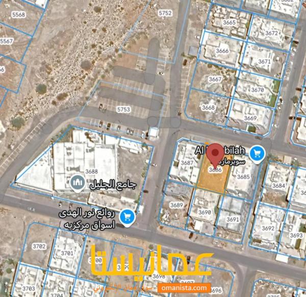 فرصة عقارية ارض سكنية في المعبيلة السادسة جنب جامع الجليل