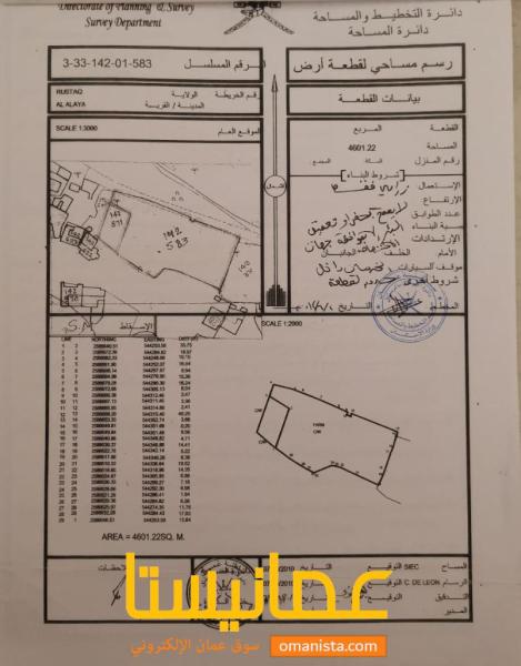 مزرعة بولاية الرستاق منطقة العلايه للبيـــــــــــــع