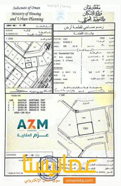 أرض سكنية مميزة للبيع مرتفعات الانصب المرحلة الثالثة