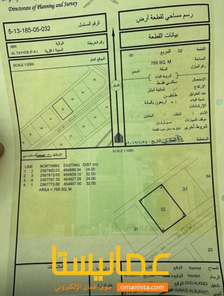 للبيع ارض سكنيه في الطيب 5
