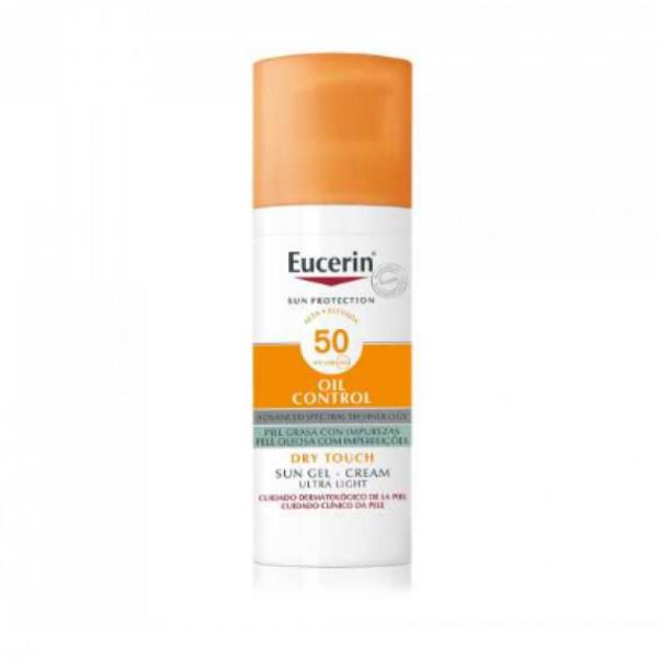 يوسرين-جل كريم لحماية البشرة من الشمس SPF50+ للبشرة الدهنية.